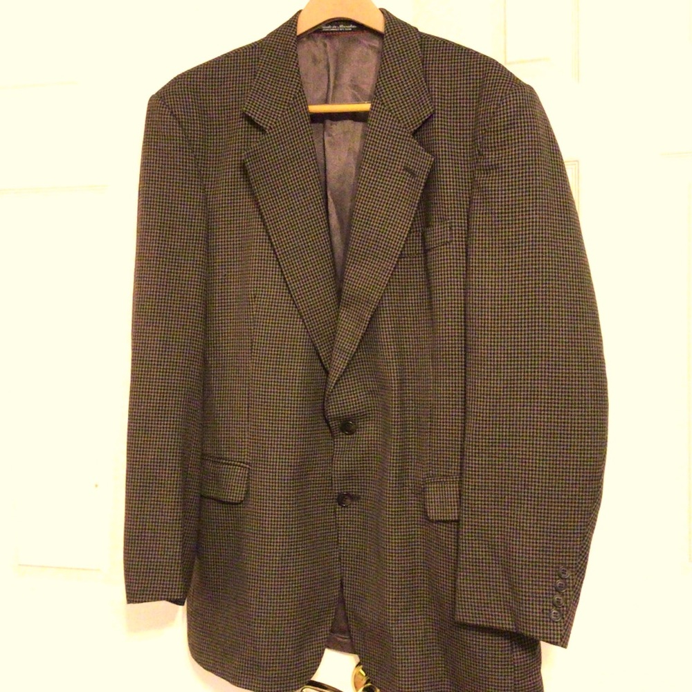 BRUNSWICK Wool Houndstooth Sport Jacket ~ L 42